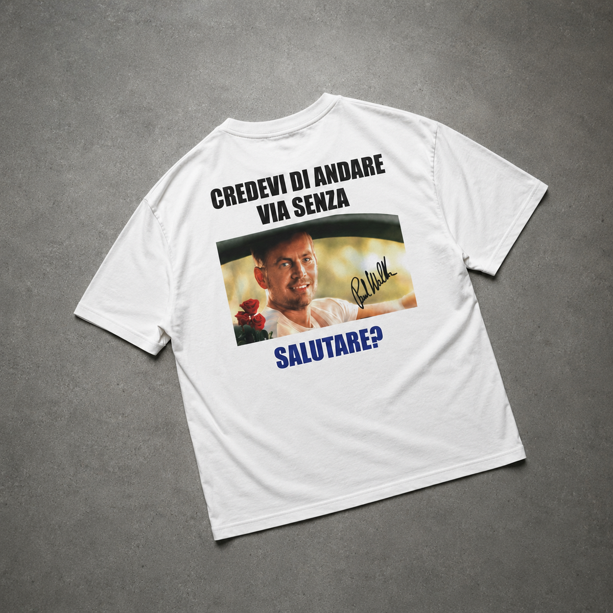 T-shirt "Credevi di andare via senza salutare?"